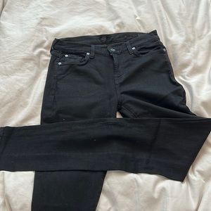 Brand new 7 for all mankind high rise black skinny jeans